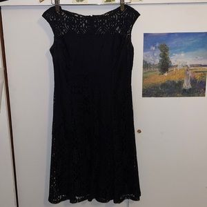 American Living black lacy dress, size 2 (fits like a 4) BARELY EVER WORN!
